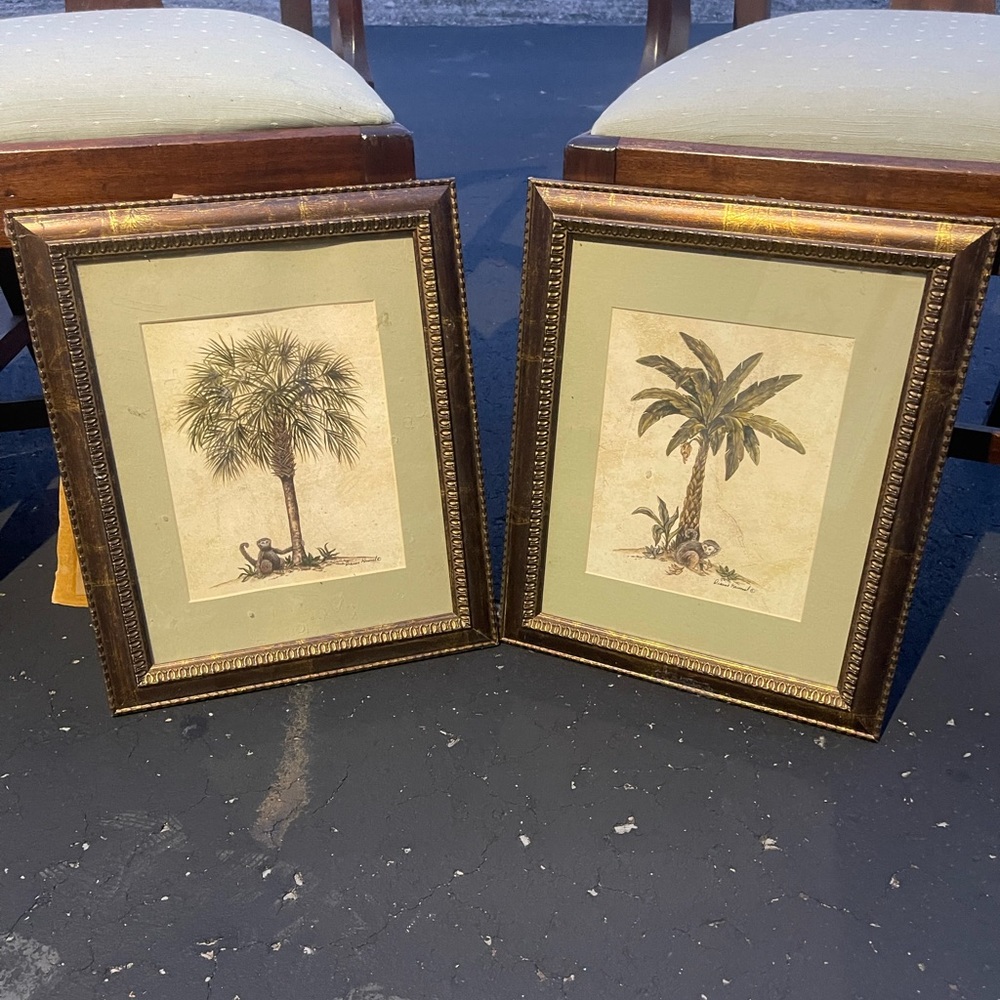 2 palm tree prints